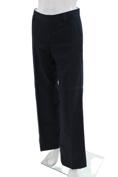 Banana Republic Womens Cotton Flared Leg Pocketed Dress Pants Blue Size 6