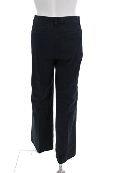 Banana Republic Womens Cotton Flared Leg Pocketed Dress Pants Blue Size 6