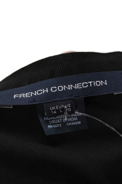 French Connection Womens Clandre Lace Mix Skirt Black Size 10