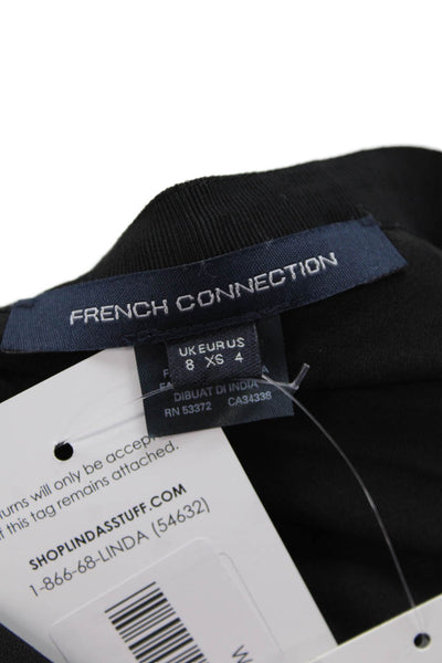 French Connection Womens Clandre Lace Mix Skirt Black Size 4