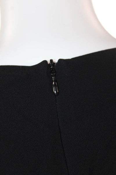 French Connection Womens V-Neck Jumpsuit Black Size 6