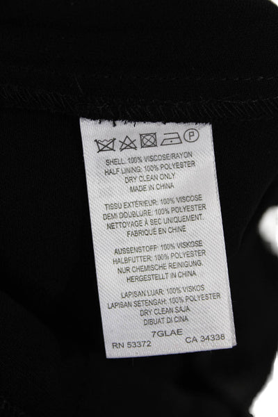 French Connection Womens V-Neck Jumpsuit Black Size 6