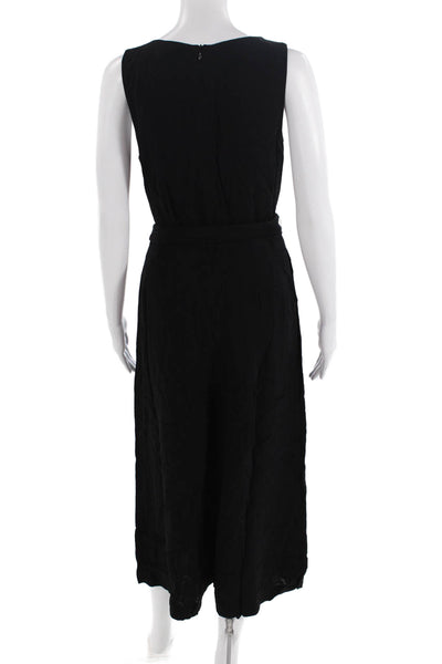 French Connection Womens V-Neck Jumpsuit Black Size 4