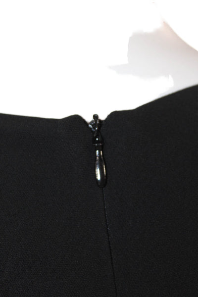 French Connection Womens V-Neck Jumpsuit Black Size 8