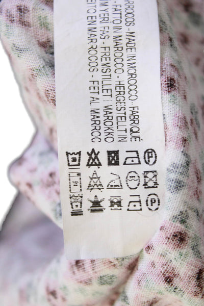 Zara Women's V-Neck Sleeveless Smocked Mini Floral Dress Size L