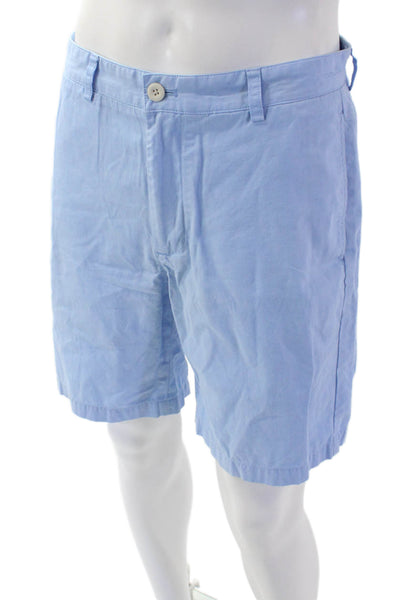 Vineyard Vines Men's Button Closure Flat Front Chino Shorts Blue Size 32