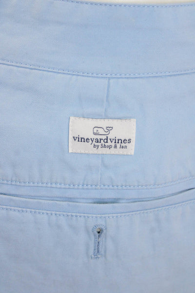 Vineyard Vines Men's Button Closure Flat Front Chino Shorts Blue Size 32