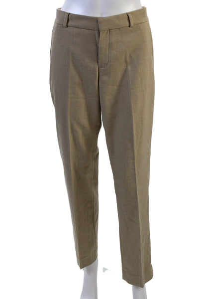 Banana Republic Womens Cotton Pocketed Straight Legged Pants Beige Size 6