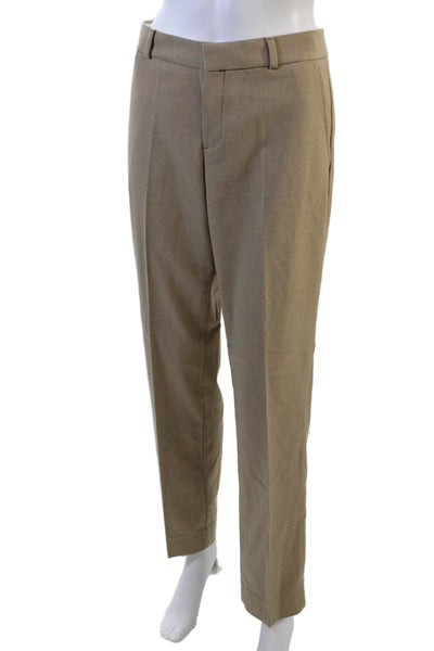 Banana Republic Womens Cotton Pocketed Straight Legged Pants Beige Size 6