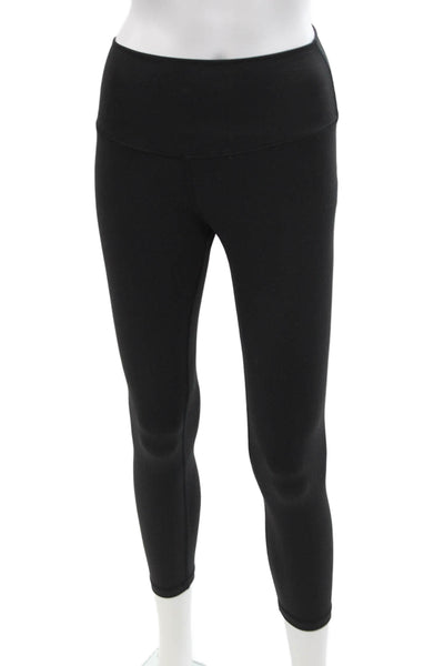 /glim(p)s/ Womens Pull On High Waisted Leggings Sports Bra Set Black Size XS