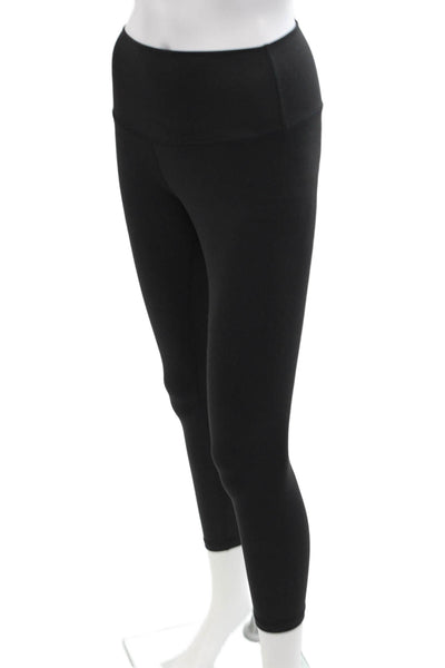 /glim(p)s/ Womens Pull On High Waisted Leggings Sports Bra Set Black Size XS