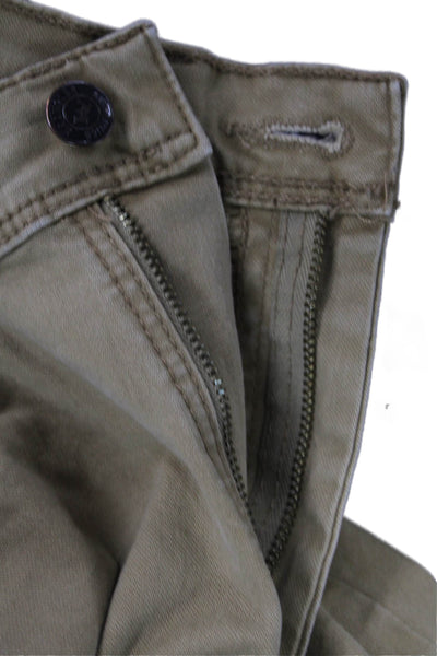 Wrangler Mens Chino Khakis Beige Button Mid Rise Size 29