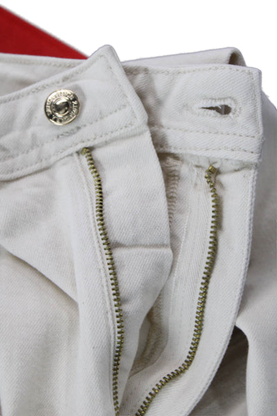 Zara Women High Rise Beige Cotton Pants Inseam 31 Size 8