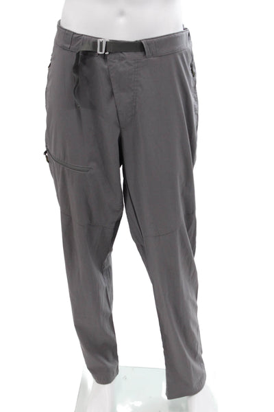 Columbia Sportswear Womens Zippered Pocket Belted Waist Pants Gray Size 40