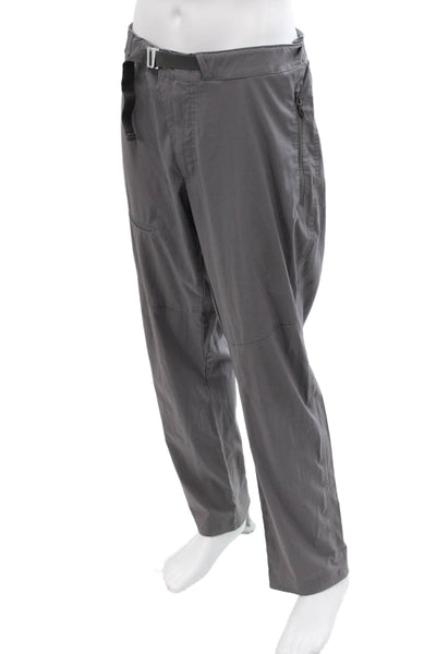Columbia Sportswear Womens Zippered Pocket Belted Waist Pants Gray Size 40