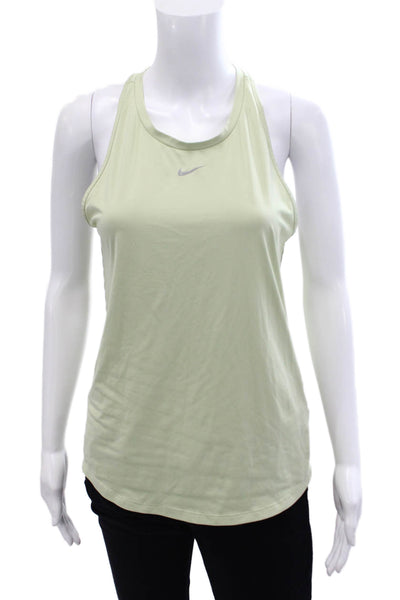 Nike Womens Sleeveless Racerback Athletic Tank Top Green Size M