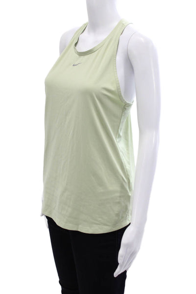 Nike Womens Sleeveless Racerback Athletic Tank Top Green Size M