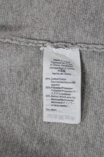 J Crew Womens Open Front Mid Length Cardigan Sweater Gray Size S