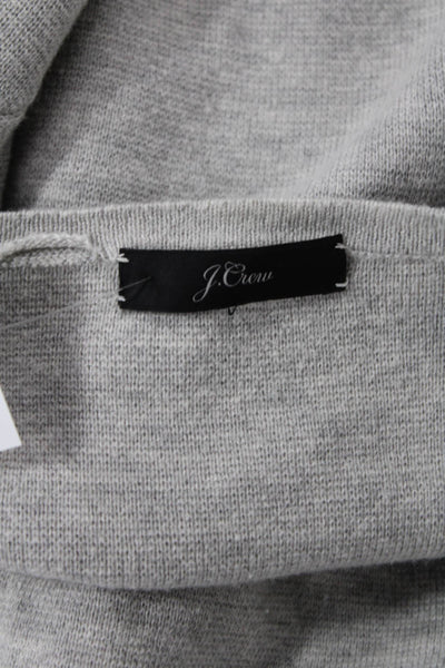 J Crew Womens Open Front Mid Length Cardigan Sweater Gray Size S