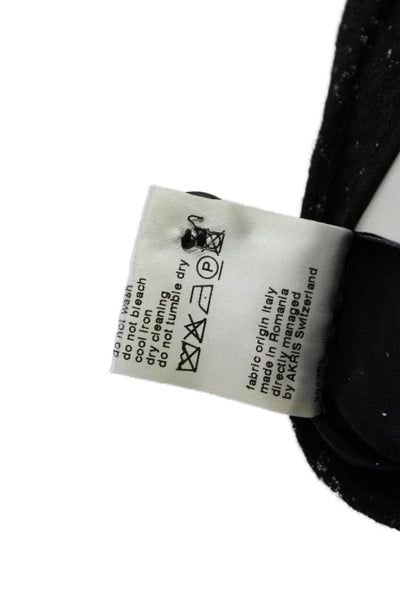 Akris Punto Womens Wool Textured One Button Blazer Pants Suit Set Black Size 12