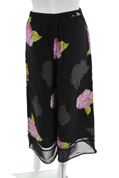 French Connection Women's Pull-On Drape Ankle Pants Floral Size 0
