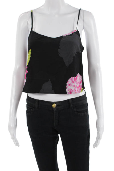 French Connection Women's Scoop Neck Spaghetti Strap Floral Tank Size 4