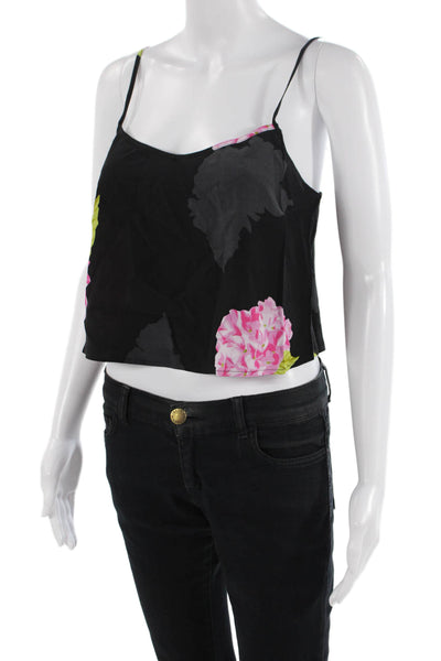 French Connection Women's Scoop Neck Spaghetti Strap Floral Tank Size 4