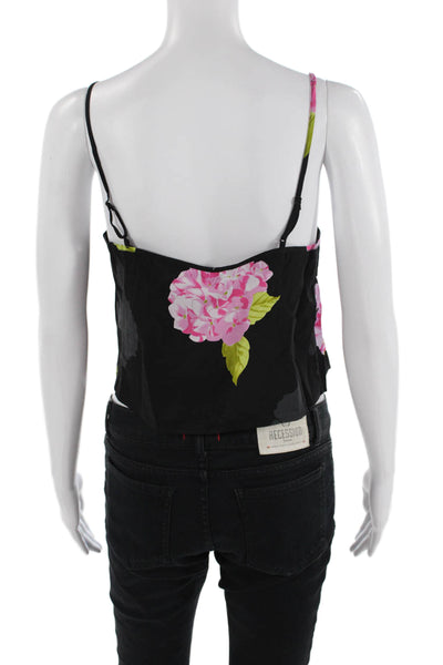 French Connection Women's Scoop Neck Spaghetti Strap Floral Tank Size 4