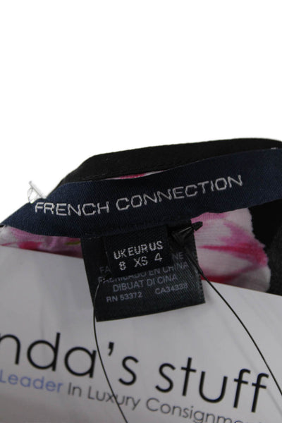 French Connection Women's Scoop Neck Spaghetti Strap Floral Tank Size 4
