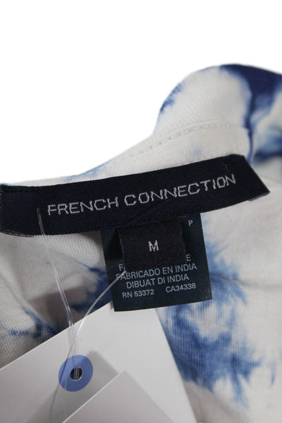 French Connection Women's Long Sleeves Tie Dye Boxy T-Shirt Size M