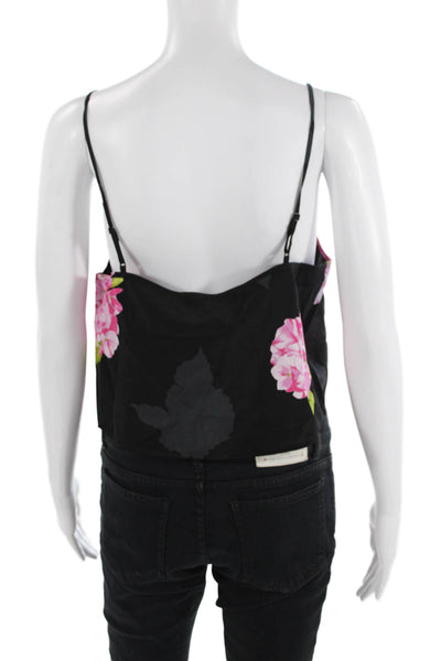 French Connection Women's Scoop Neck Spaghetti Straps Floral Tank Size 8