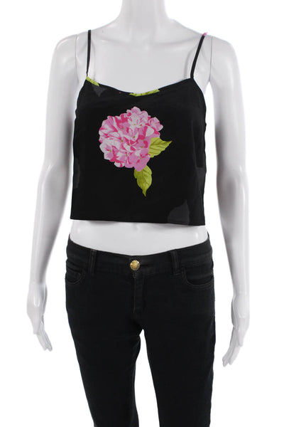 French Connection Women's Scoop Neck Spaghetti Straps Floral Tank Size 0