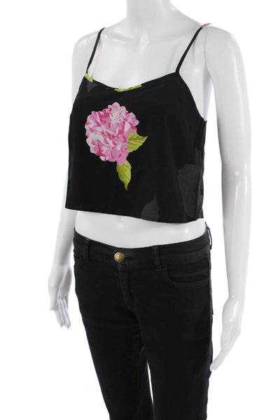 French Connection Women's Scoop Neck Spaghetti Straps Floral Tank Size 0