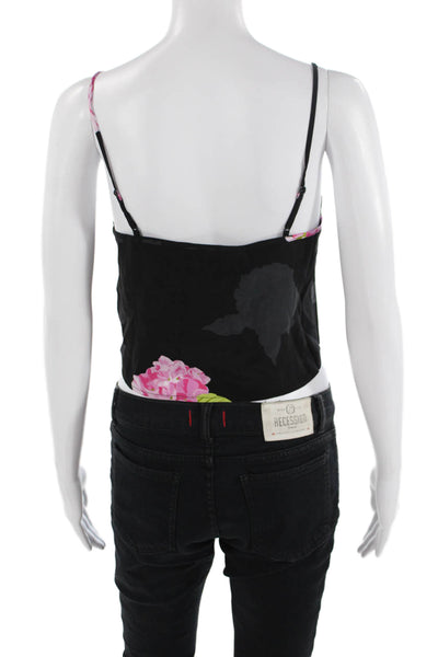 French Connection Women's Scoop Neck Spaghetti Straps Floral Tank Size 0