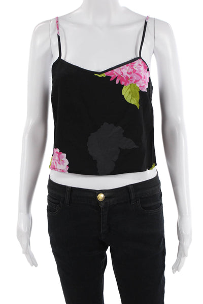 French Connection Women's Spaghetti Straps Scoop Neck Floral Tank Top Size 2