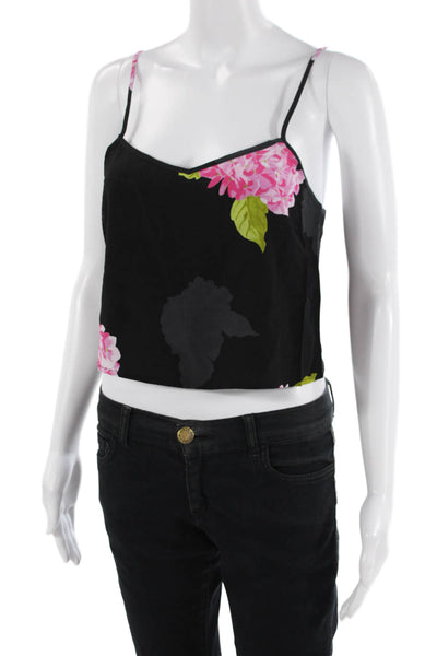 French Connection Women's Spaghetti Straps Scoop Neck Floral Tank Top Size 2