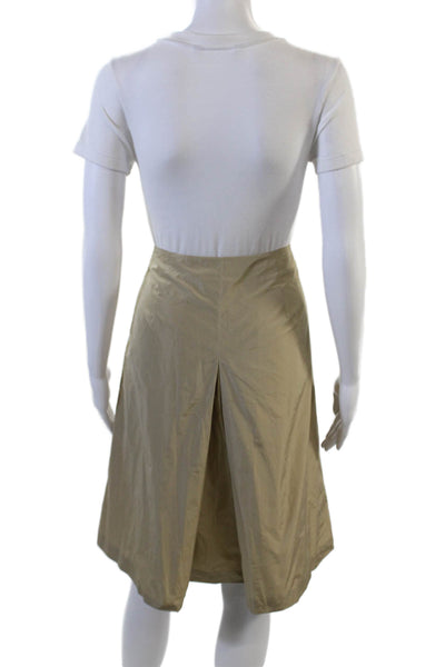 Piazza Sempione Womens A-Line Skirt Beige Size 44