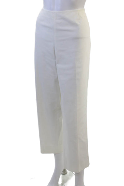 Lafayette 148 New York Womens Tapered Pants White Size 16