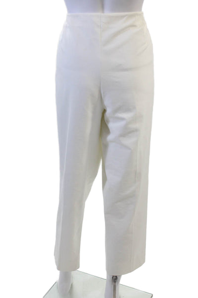 Lafayette 148 New York Womens Tapered Pants White Size 16
