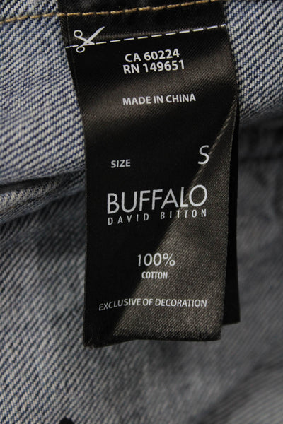 Buffalo David Bitton Womens Button Jean Jacket Blue Size S