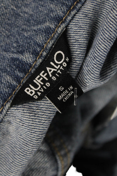 Buffalo David Bitton Womens Button Jean Jacket Blue Size S