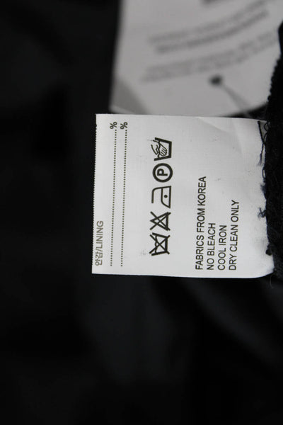 Dear Womens Cotton Long Sleeve Blouse Black Size L