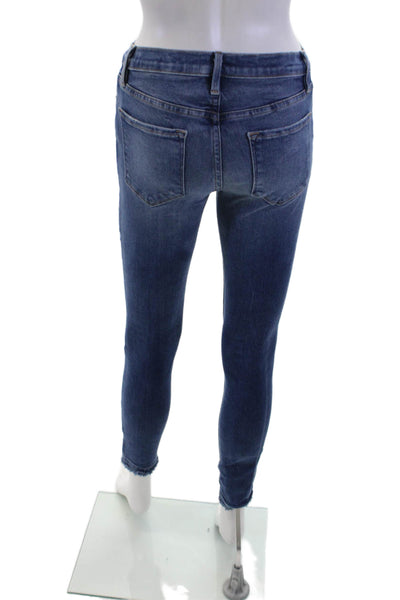 Frame Denim Womens Skinny Leg Lambeth Jeans Blue Cotton Size 25