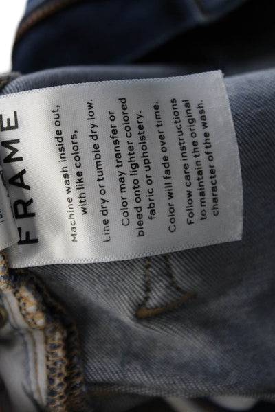 Frame Denim Womens Skinny Leg Lambeth Jeans Blue Cotton Size 25