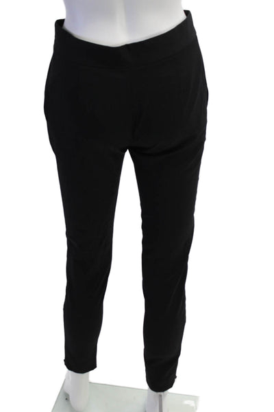 Stella McCartney Womens Wool High Waisted Zip Ankle Pants Black Size 36