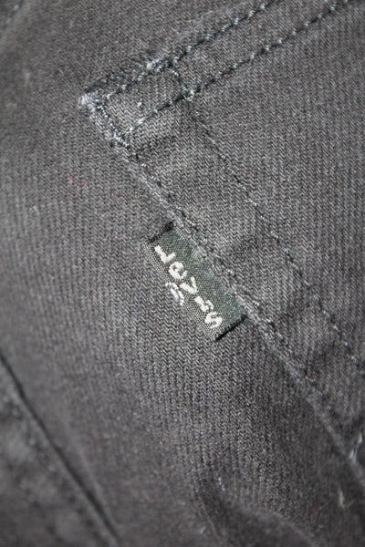 Levis Unisex Cropped Straight Black Jeans Size 30