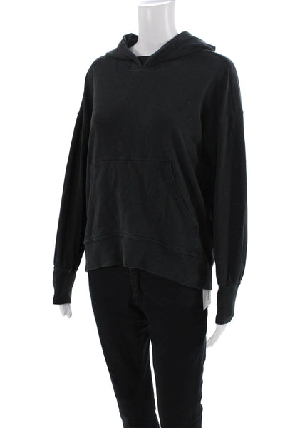 Lululemon Womens Spotted Pullover Long Sleeves Hoodie Black Size Medium