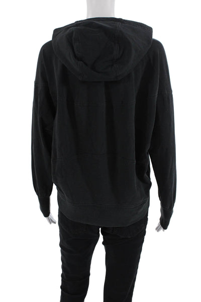 Lululemon Womens Spotted Pullover Long Sleeves Hoodie Black Size Medium