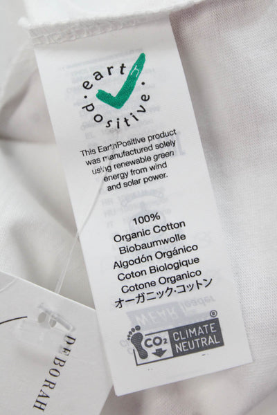 Simeon Farrar Unisex Adults Organic Cotton Graphic T-Shirt White Size S