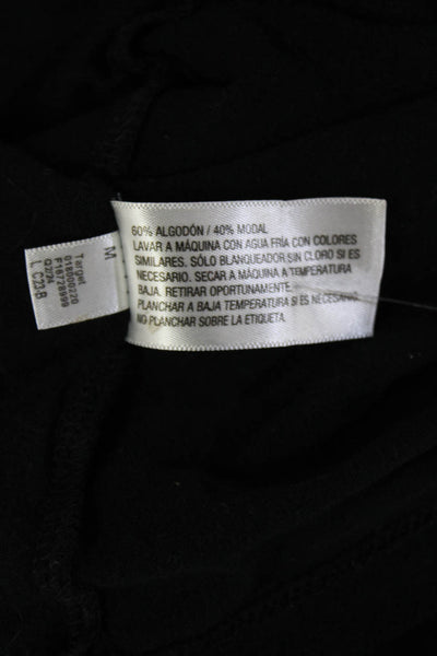 A New Day Womens Short Sleeves Tee Shirt Black Cotton Size